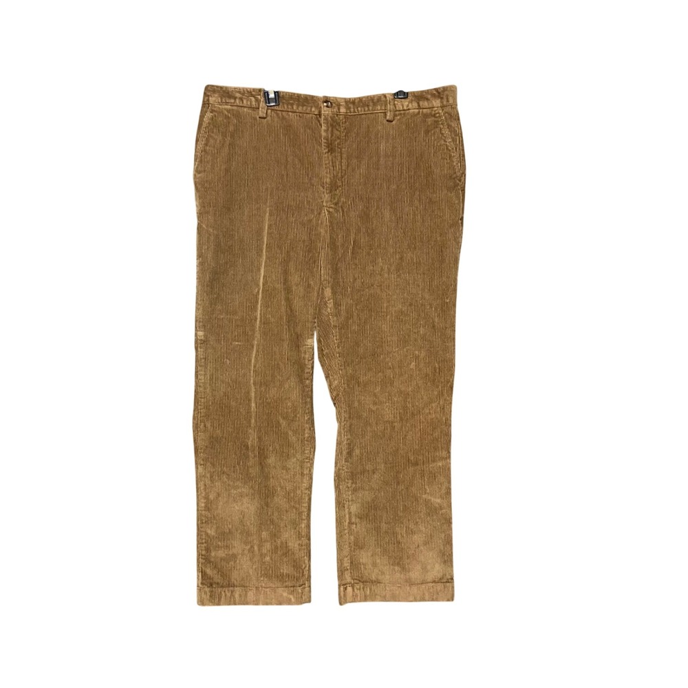 L.L. Bean Mens Classic Fit Corduroy Pants Brown‎ 40x29 Stretch 502835 Straight